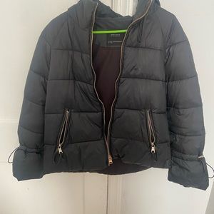 Zara adjustable puffer sleeves winter coat